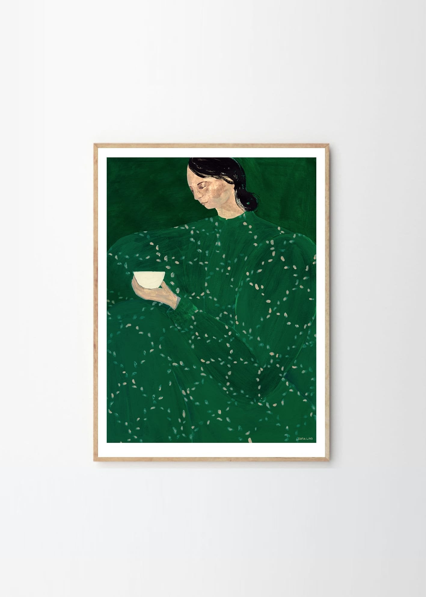 sofia lind coffee alone at place de clichy print