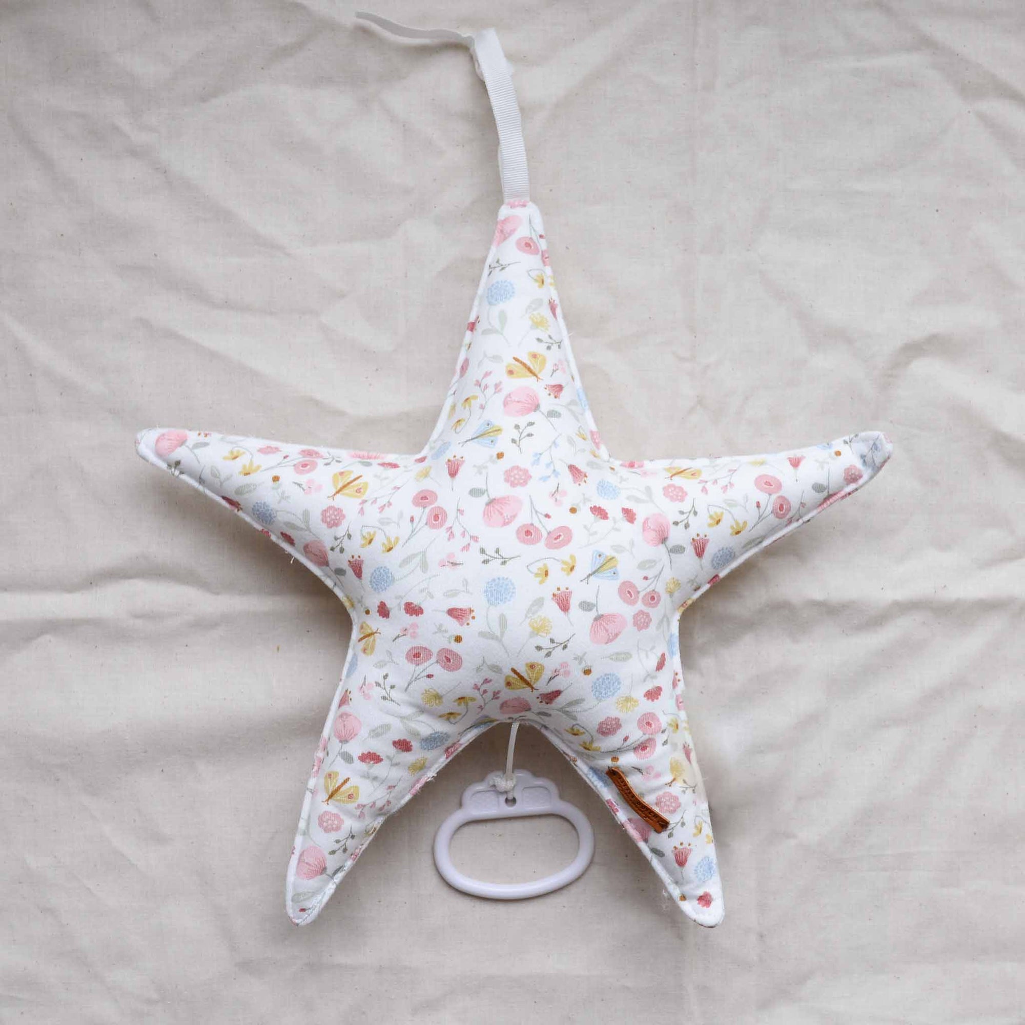 Floral Star Shaped Music Box