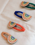 Mimi and Lula Natural Rainbow Clic Clac Hair Clips