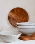 Iris bowl pale grey textured bowl ceramic bloomingville stoneware