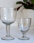 Vintage Style Wine Glass