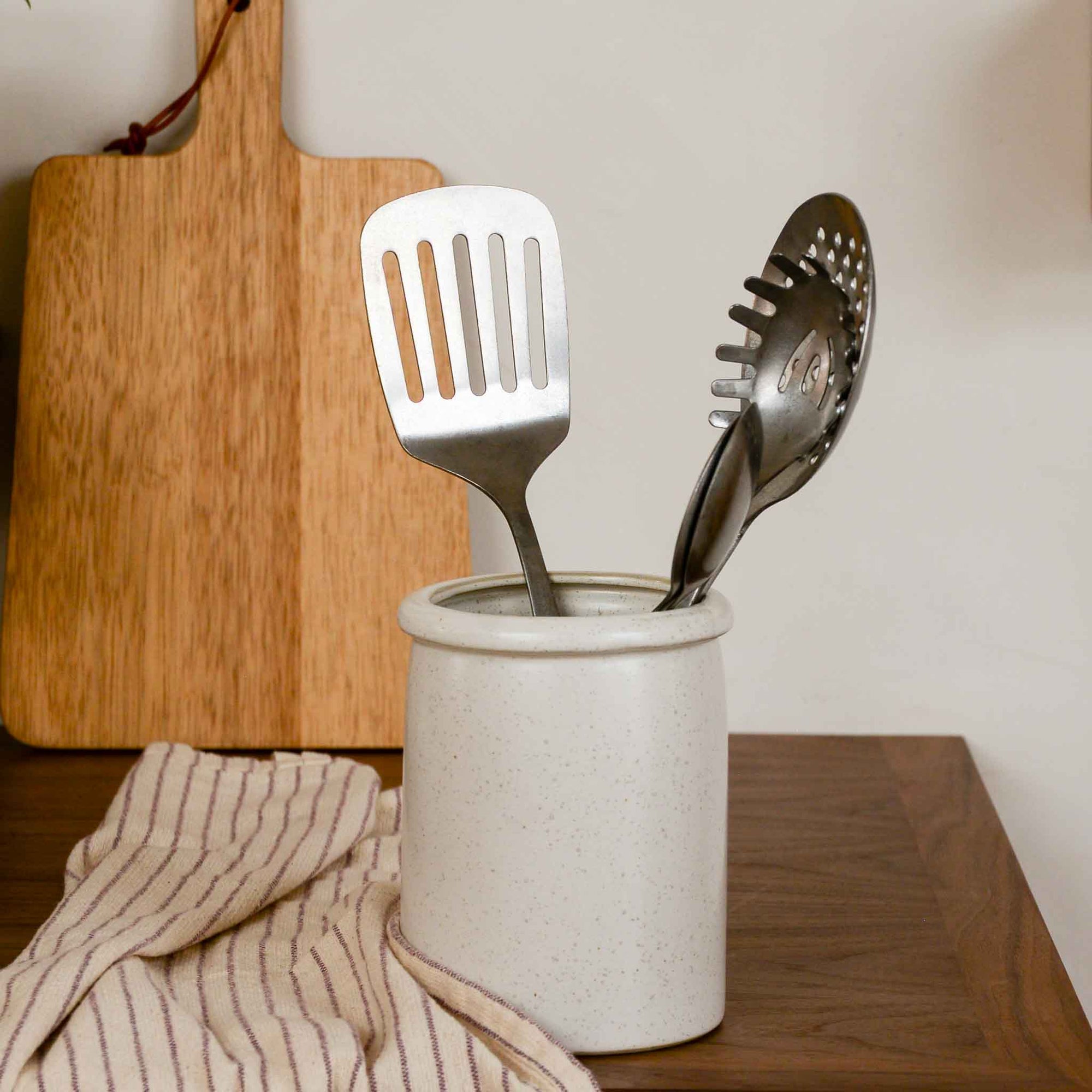 Nicholas vase stainless steel silver spatula cooking