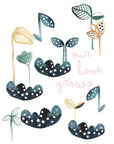 Wonder and Rah Our Love Grows Seedlings Print (Choice of three sizes)