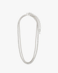 Pilgrim Blossom Curb Chain Necklace in Gold or Silver