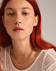 Pilgrim Blossom Curb Chain Necklace in Gold or Silver