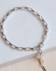 clarity cable chain bracelet silver