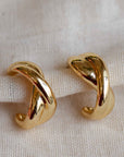 Pilgrim Belief Chunky Twist Semi-Hoops Gold