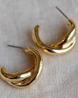 Pilgrim Belief Chunky Twist Semi-Hoops Gold