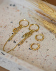 Pilgrim Euphoric Hoop Earring Set in Gold