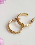 Pilgrim Blair Medium Hoop Earring in Gold