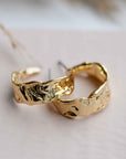 Pilgrim Elara Organic Shaped Hoop Earrings