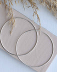 Sanne Large Hoop Earrings in Gold or Silver