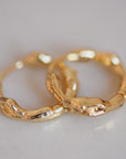 Pilgrim Zion Huggie Hoop Earrings