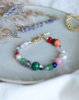 Freedom Semi Precious Stone Bracelet in Gold