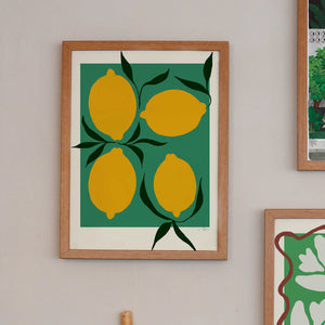 The Poster Club Green Lemon By Anna Mörner