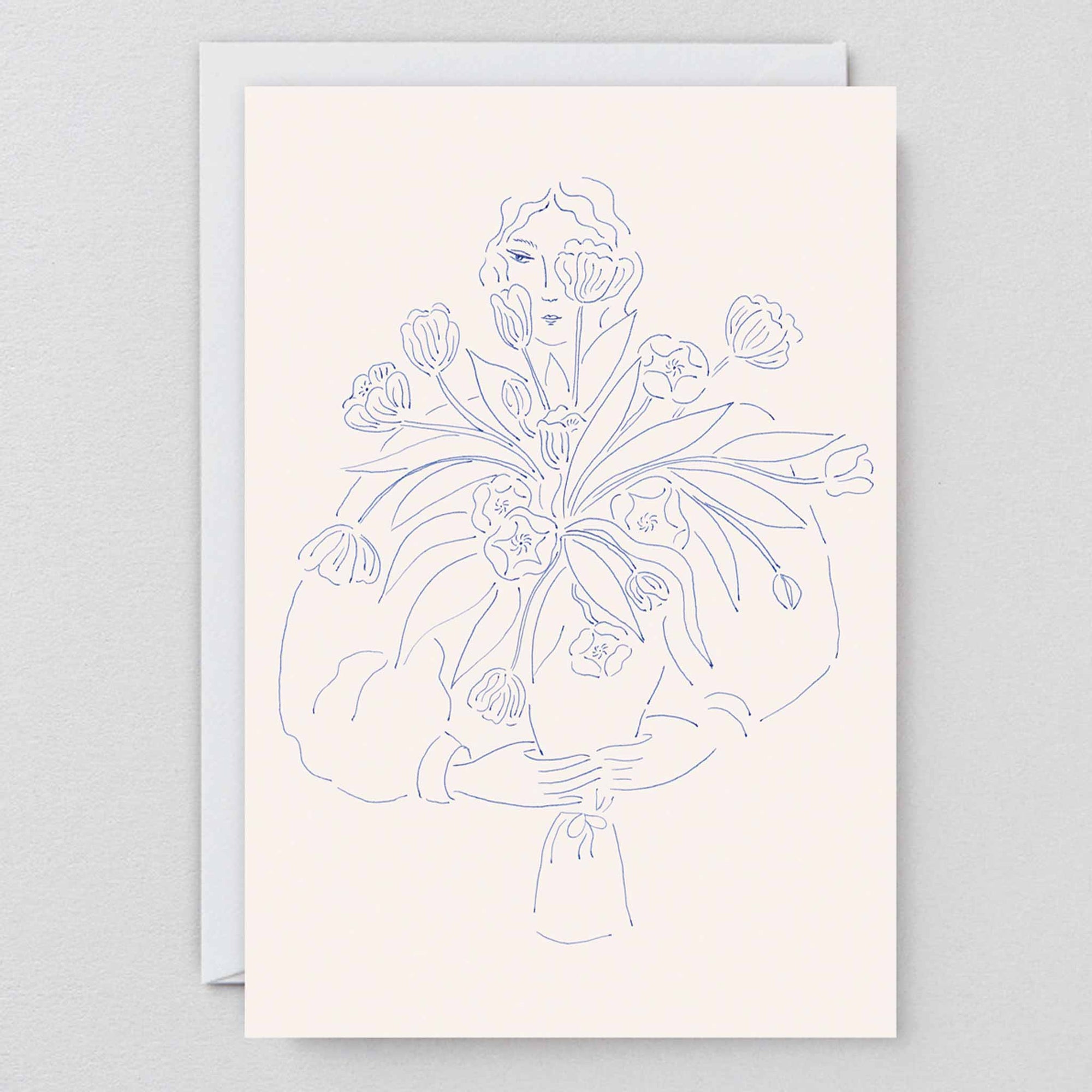 Wrap Explosion of Tulips Art Card