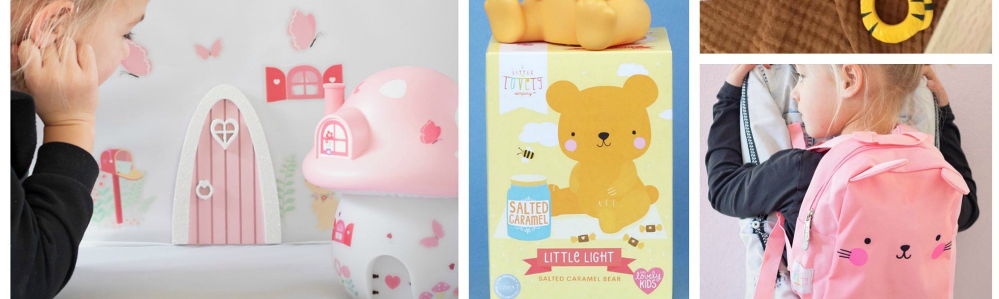 a little lovely company kids night lights and backpacks