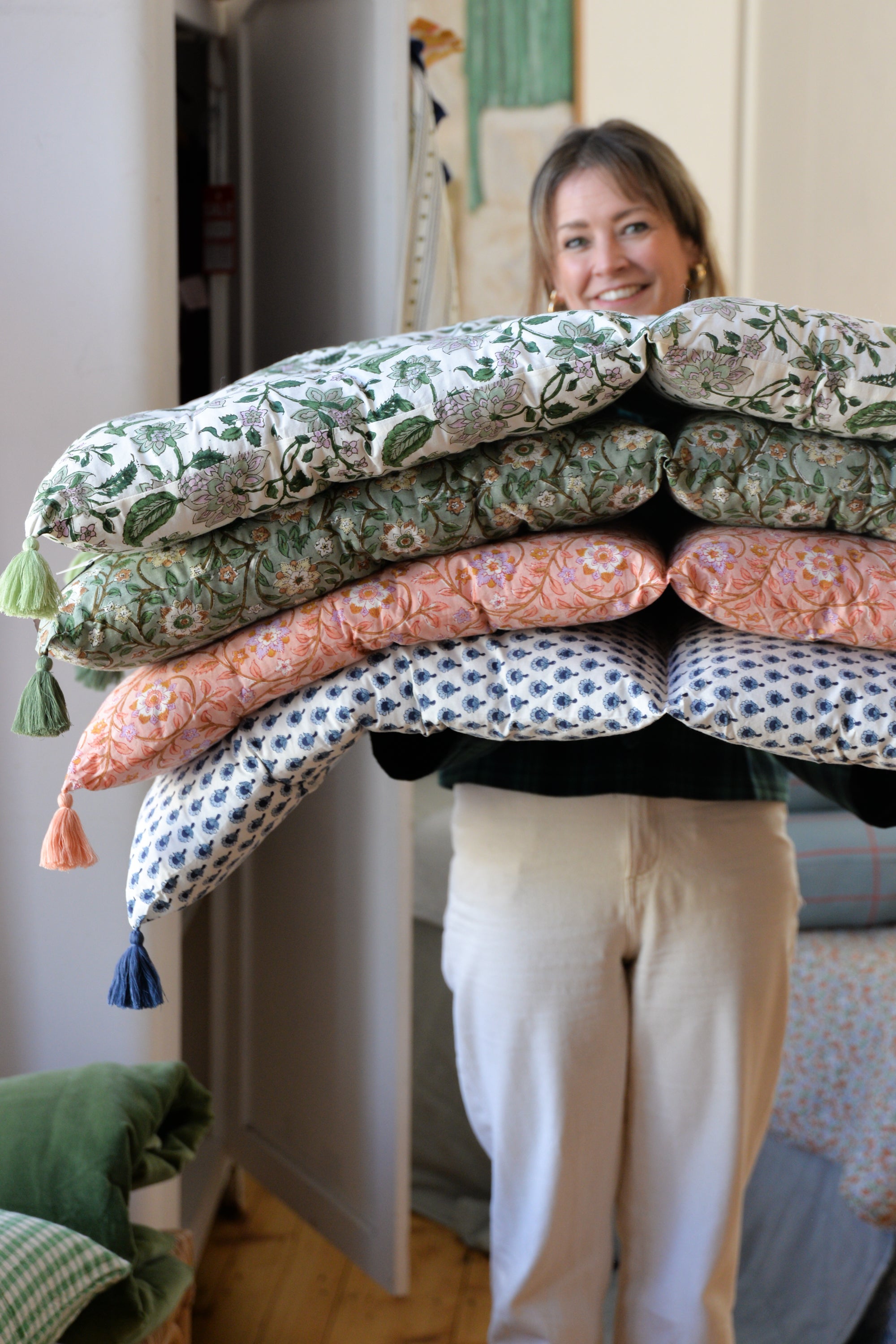 Summer Bench or Chair Cushions