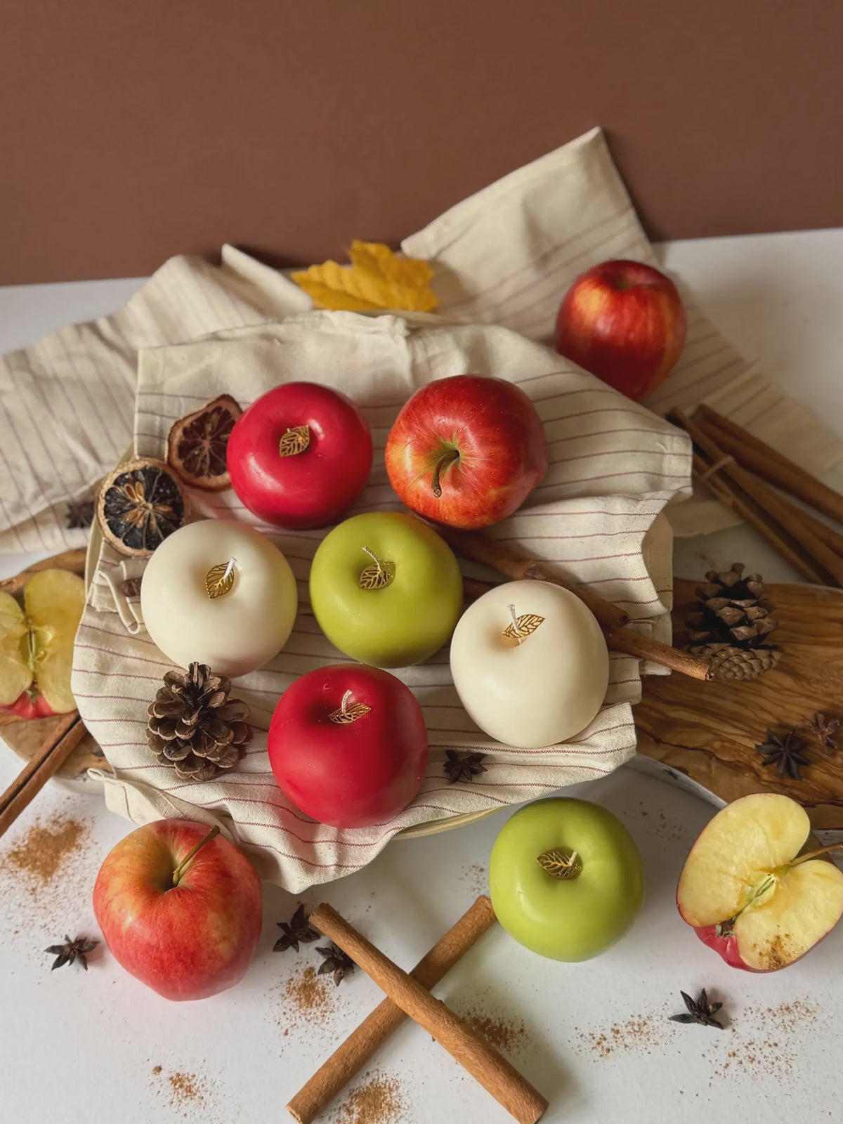 Soy Wax Apple Candle / Red