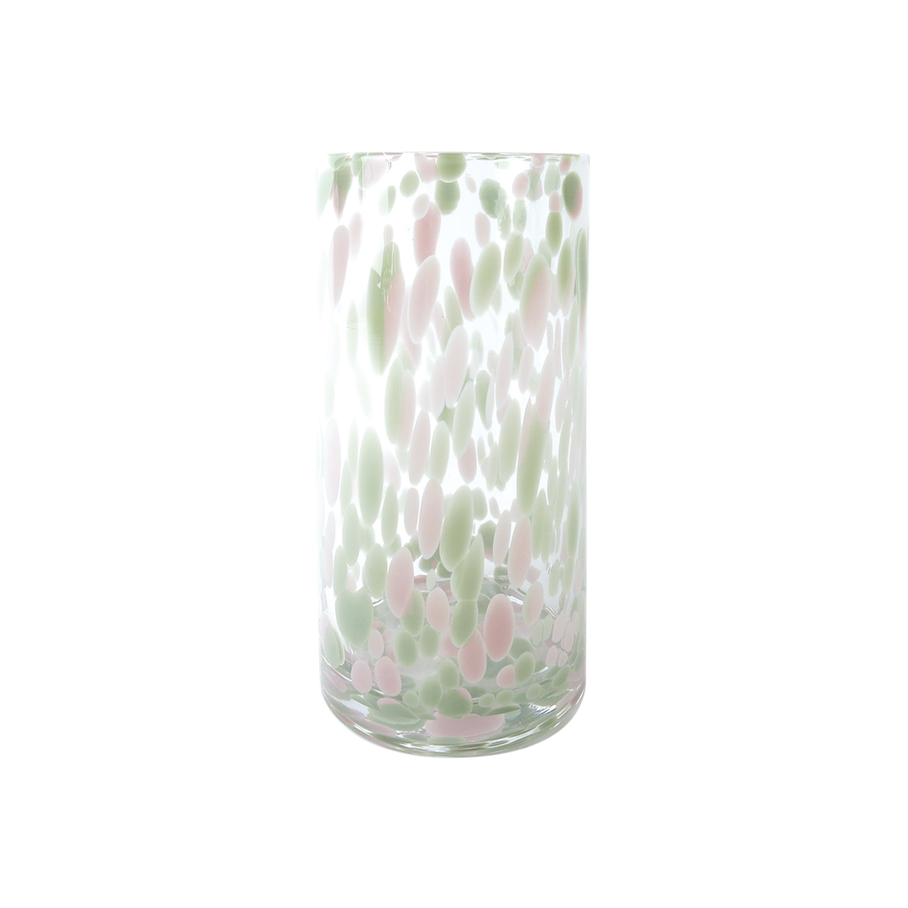 Speckled Glass Vase / Pink