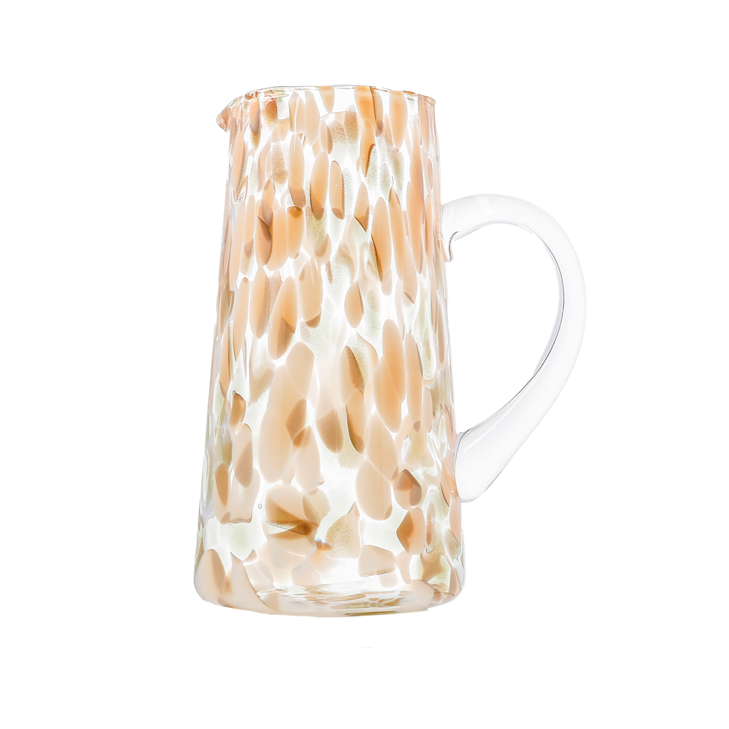 Speckled Pitcher with Handle / Golden