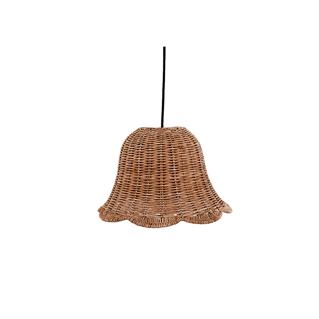 Bell-shaped Rattan Pendant Lampshade