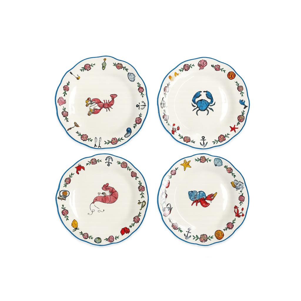 Crustacean Dessert Plates