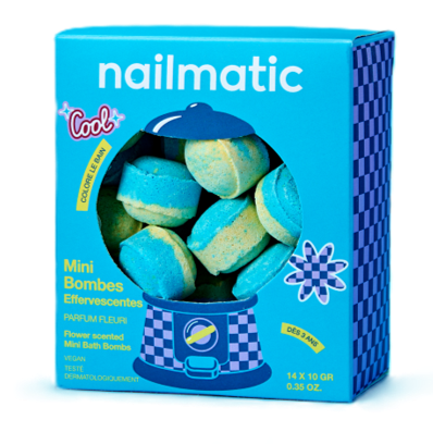 Nailmatic mini effervescent bath bombs flower power: Default Title