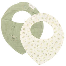 Load image into Gallery viewer, Bandana Muslin Bib / Set of 2