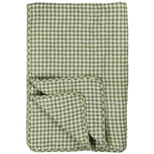 Load image into Gallery viewer, Quilt Green Gingham 130 x 180