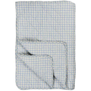 Quilt Light Blue Gingham 130 x 180