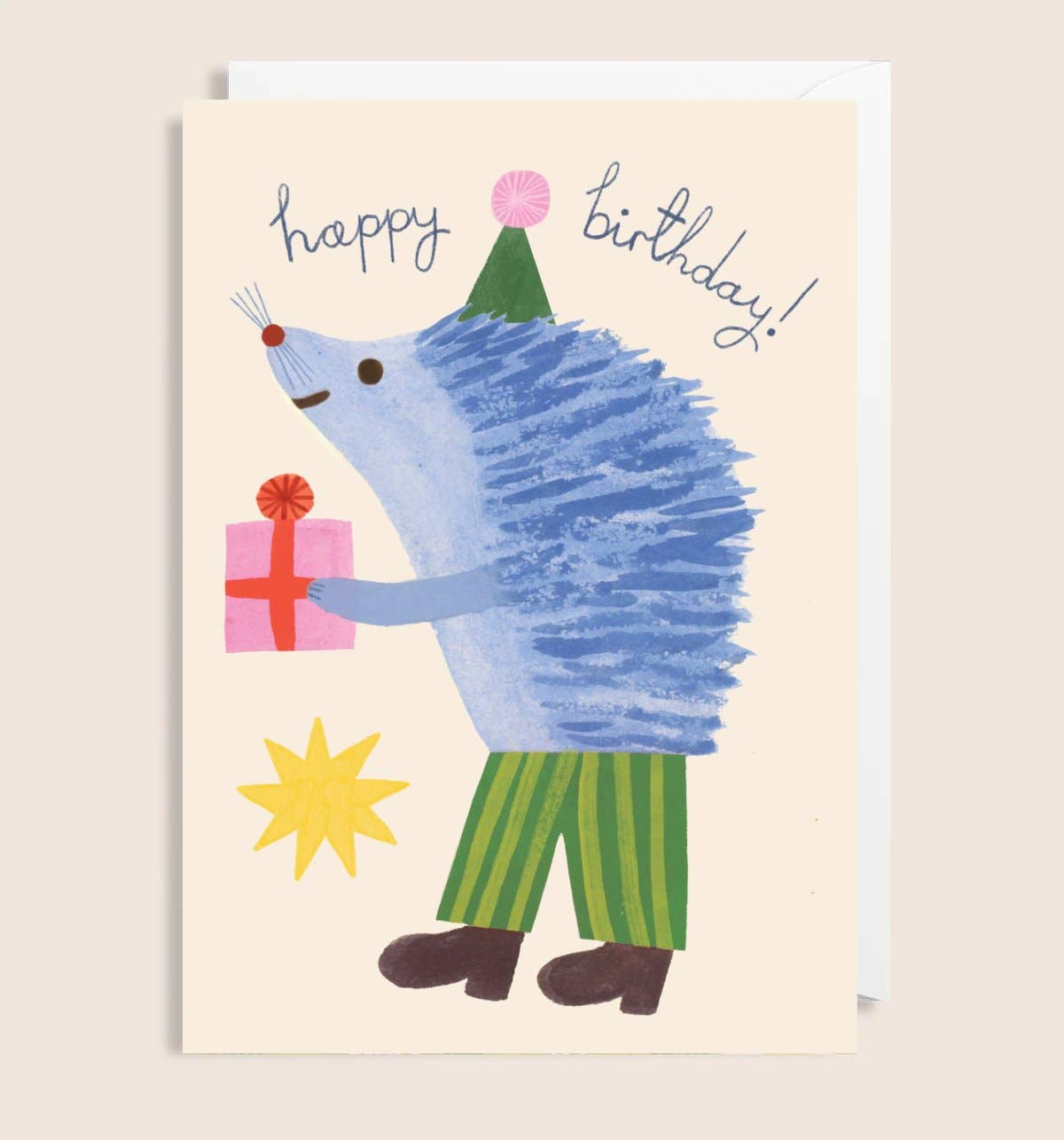 Happy Birthday Hedgehog Card