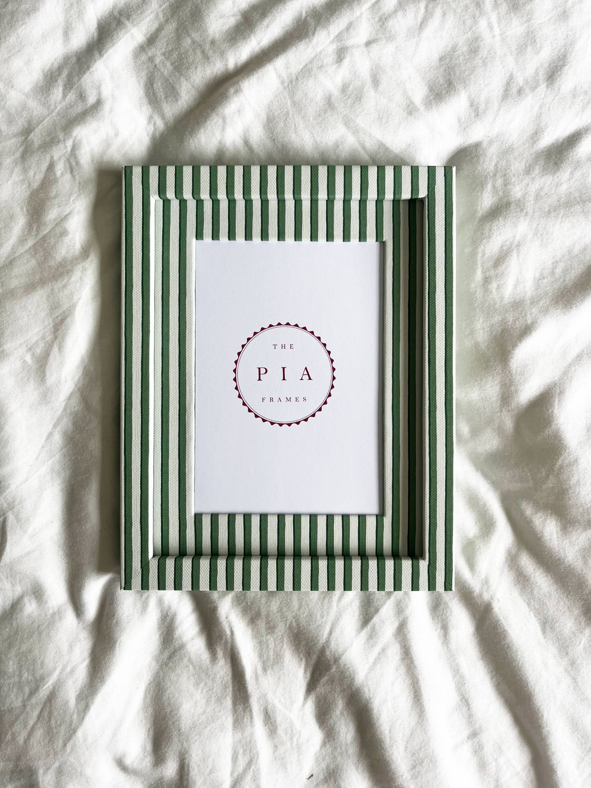 Green Stripe Frame / 6 x 4