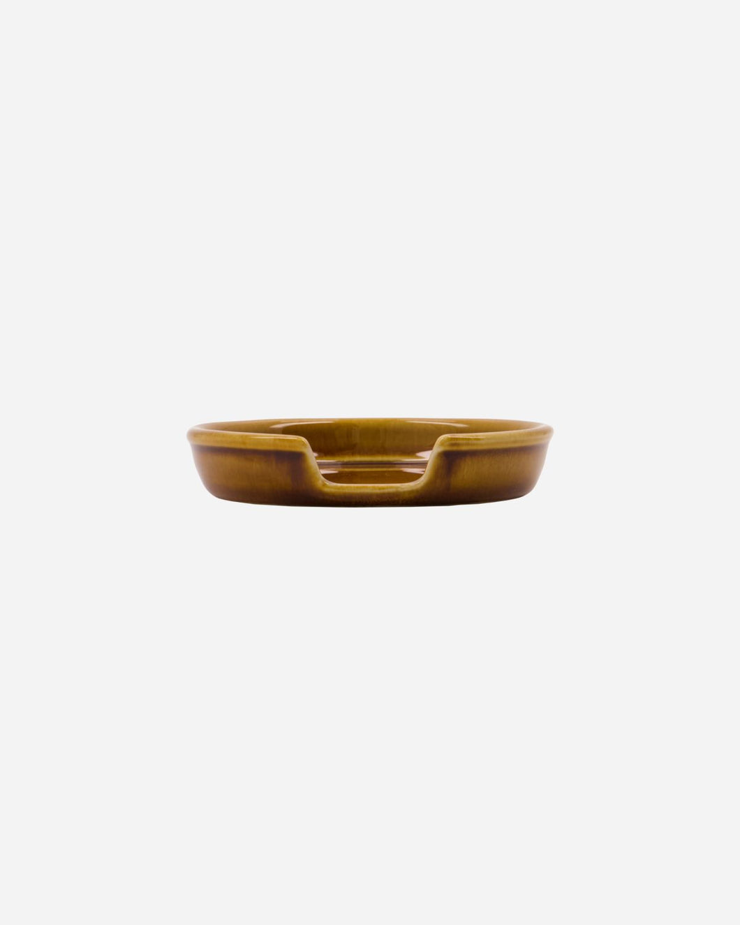 Ceramic Spoon Rest / Mocha