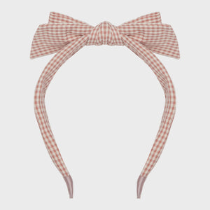 Gingham Edie Bow Aliceband