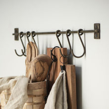 Load image into Gallery viewer, Brass Kitchen Hooks With Five Hooks