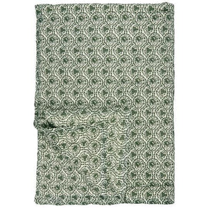 Green and White Floral Soft Cotton Quilt