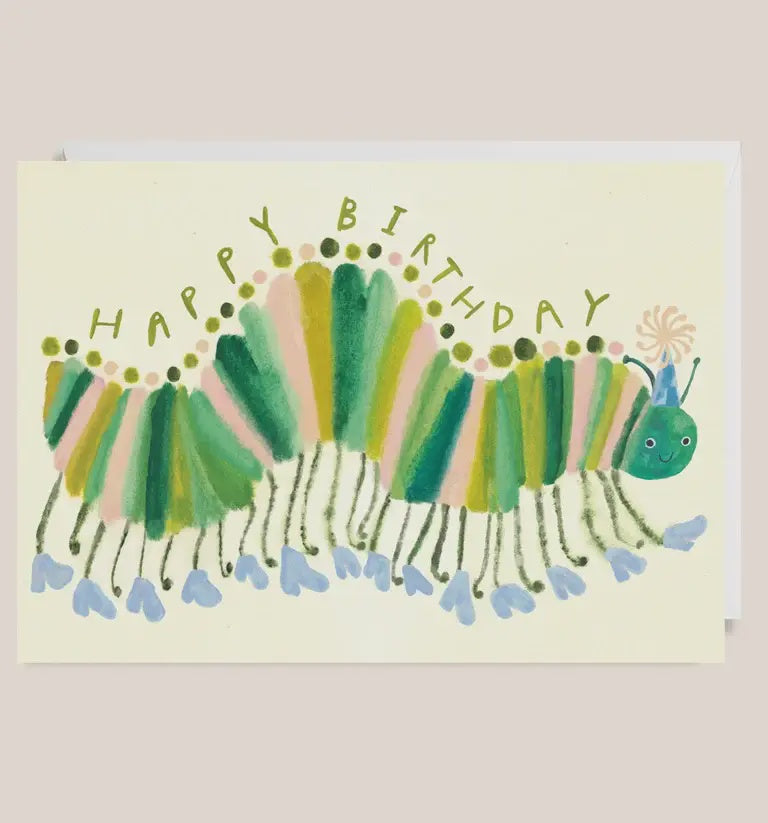 Happy Birthday Caterpillar Card