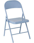 Metal Folding Chair / Light Blue