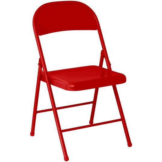 Metal Folding Chair / Red