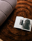 HKliving Round Woolen Rug / Chestnut