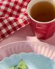 Red and White Gingham Check Napkin