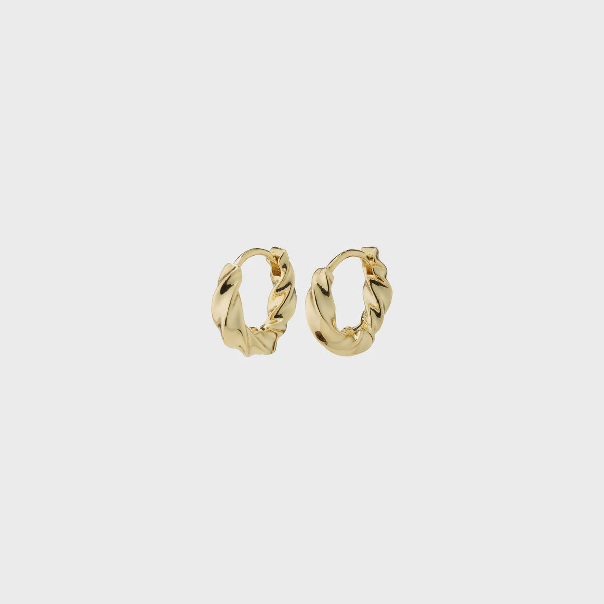 TAFFY Swirl Hoop Earrings / Gold-Plated