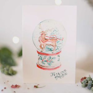 Festive Magic Snow Globe Card