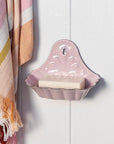 Wall-mounted Enamel Soap Dish / Pink