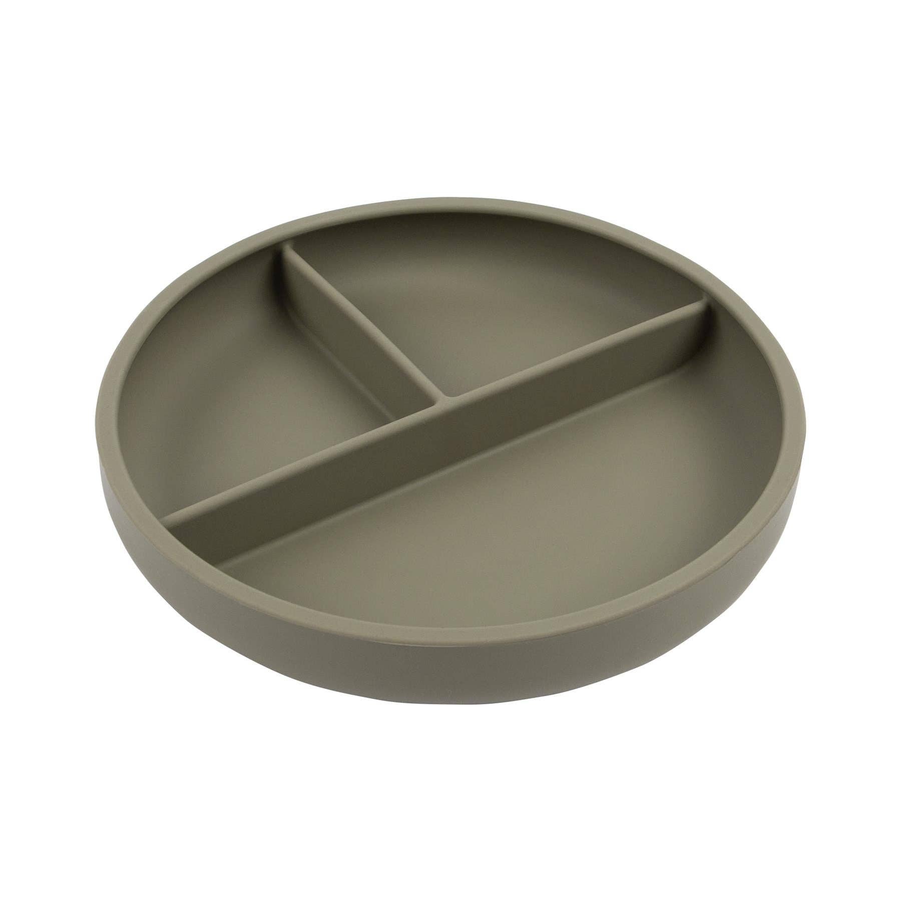Divided Silicone Suction Plate / Sage