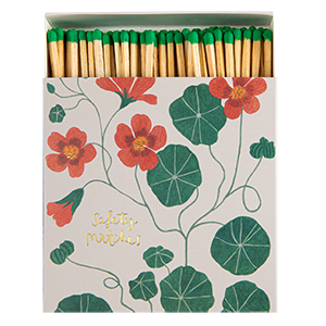 Nasturtium Matches | Square - Safety Matches