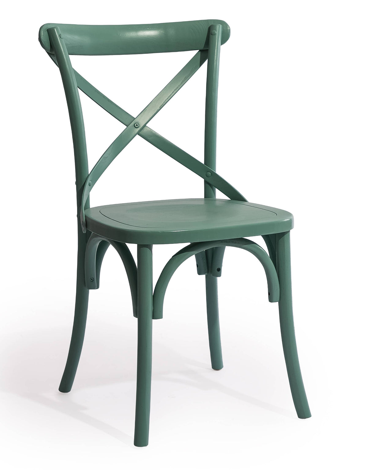 Elm Cross-Back Dining Chair / Pastel Mint