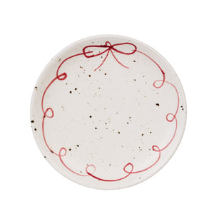 Red Bow Dinner Plate