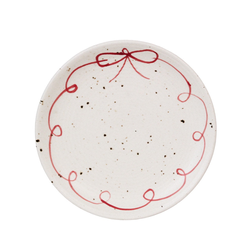 Red Bow Dinner Plate